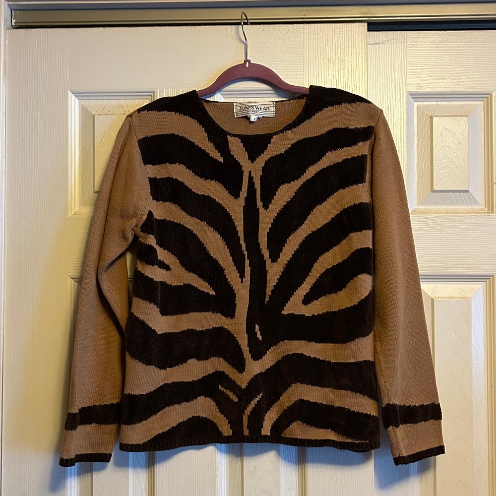 Animal print sweater